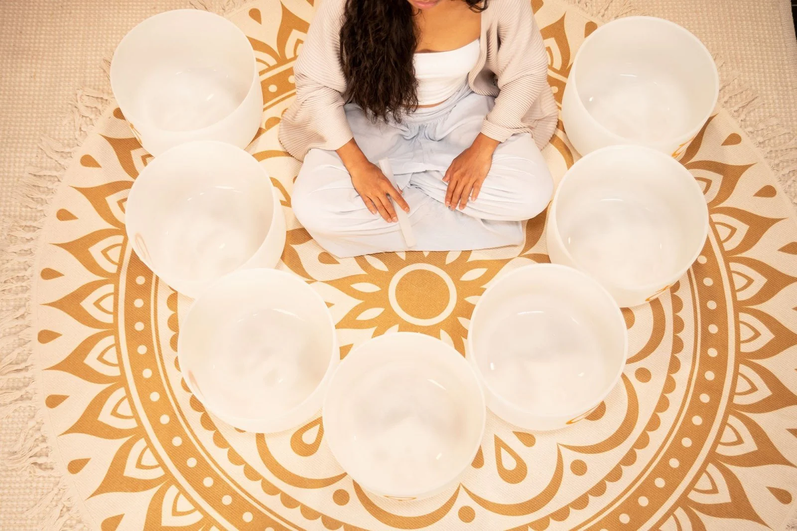 7 Planetary Crystal Singing Bowls - Cosmic Chakra Set - Image 5
