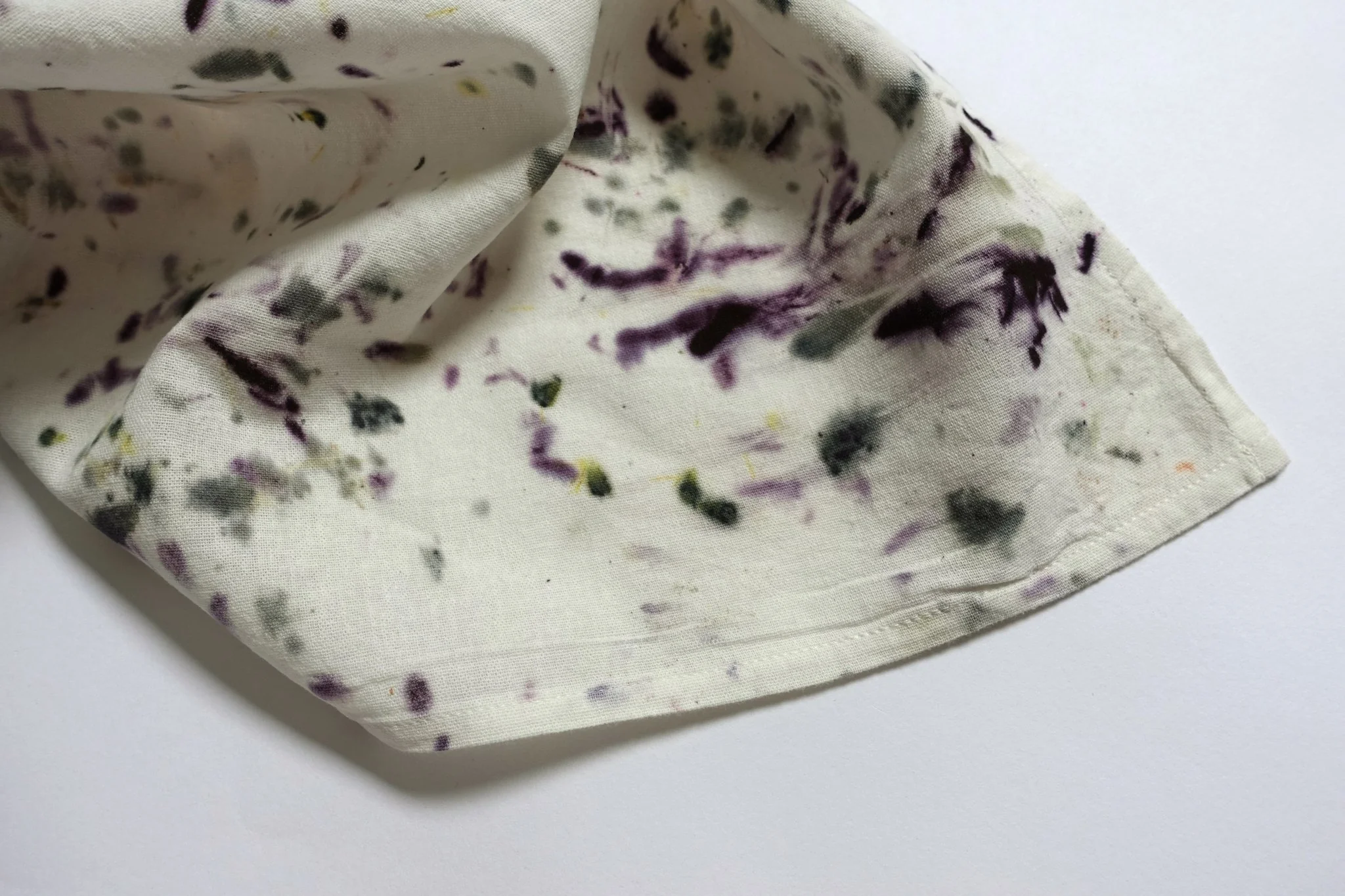 Abstract Botanically Dyed Recycled Cotton Tea Towel - Image 15