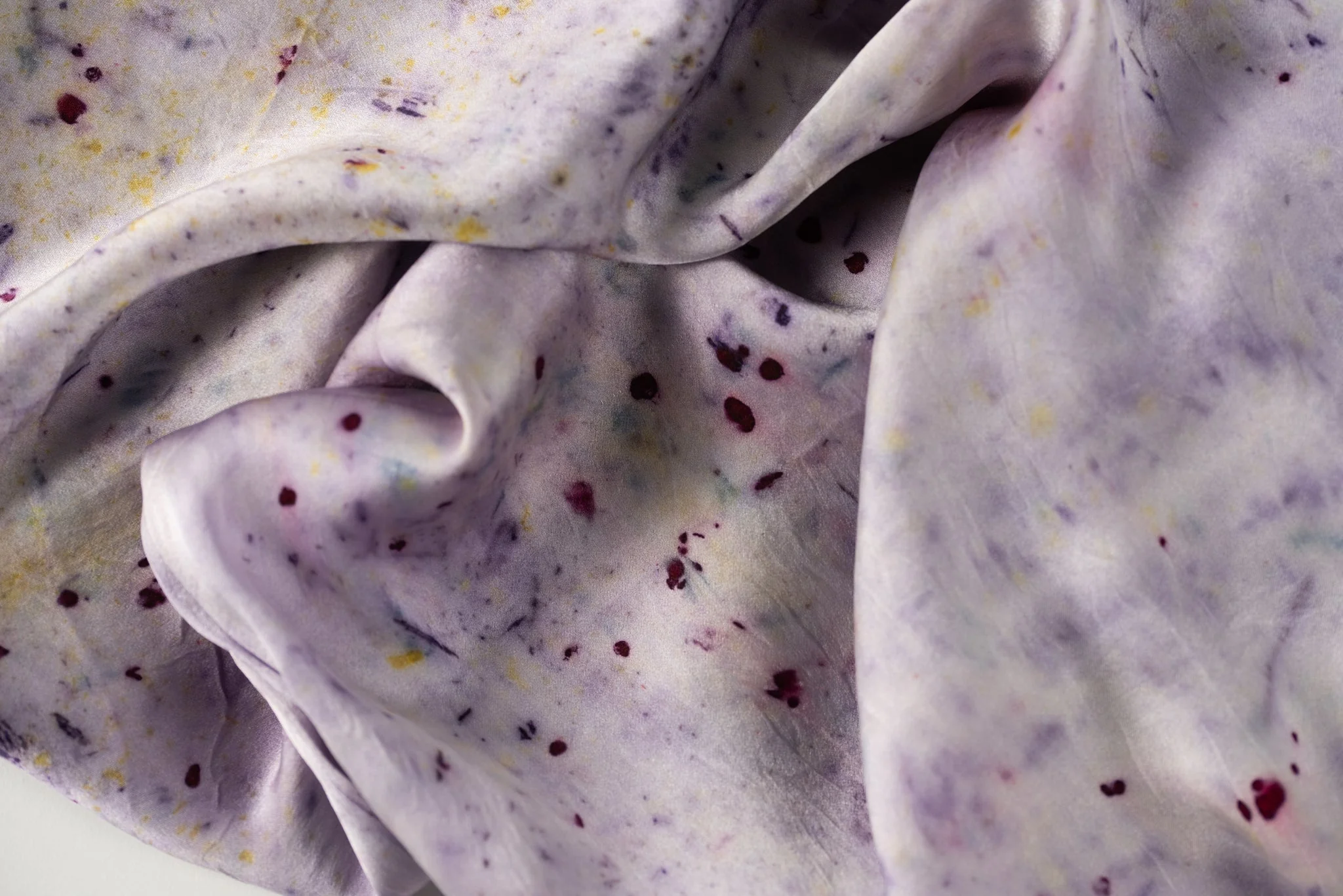 Abstract Botanically Dyed Silk Pillowcase - Image 10