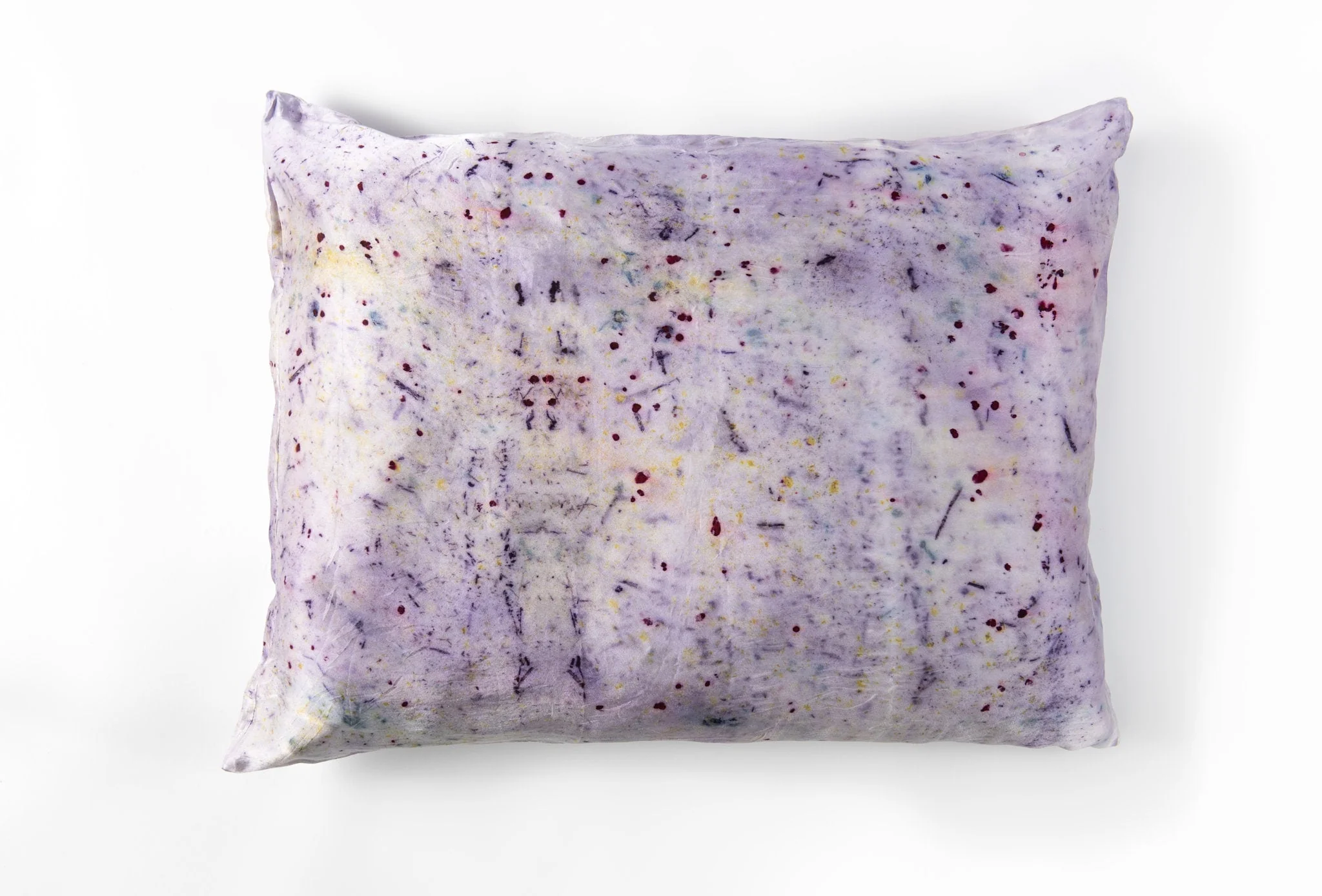 Abstract Botanically Dyed Silk Pillowcase - Image 5