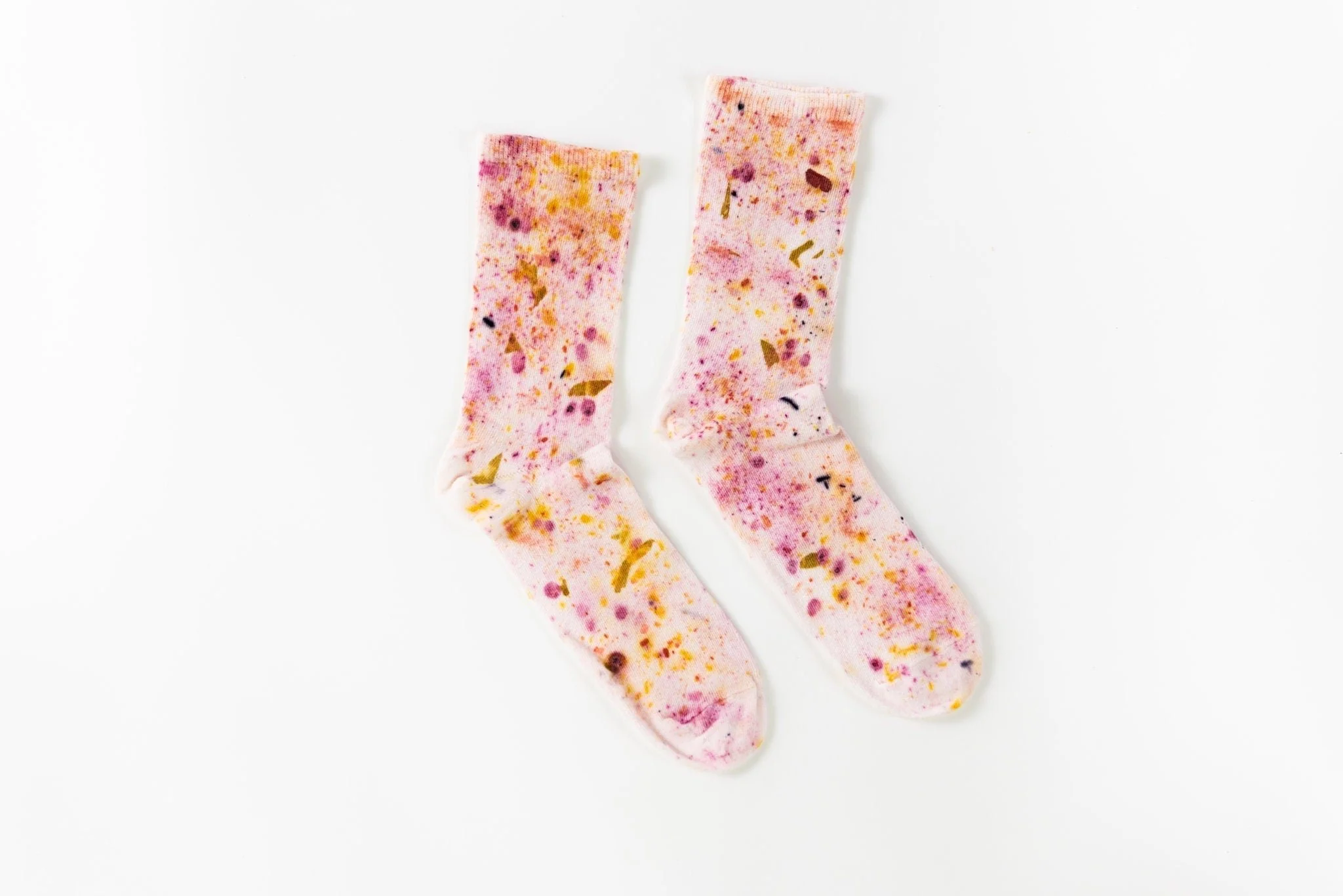 Abstract Bundle Dyed Cotton Crew Sock - Image 2