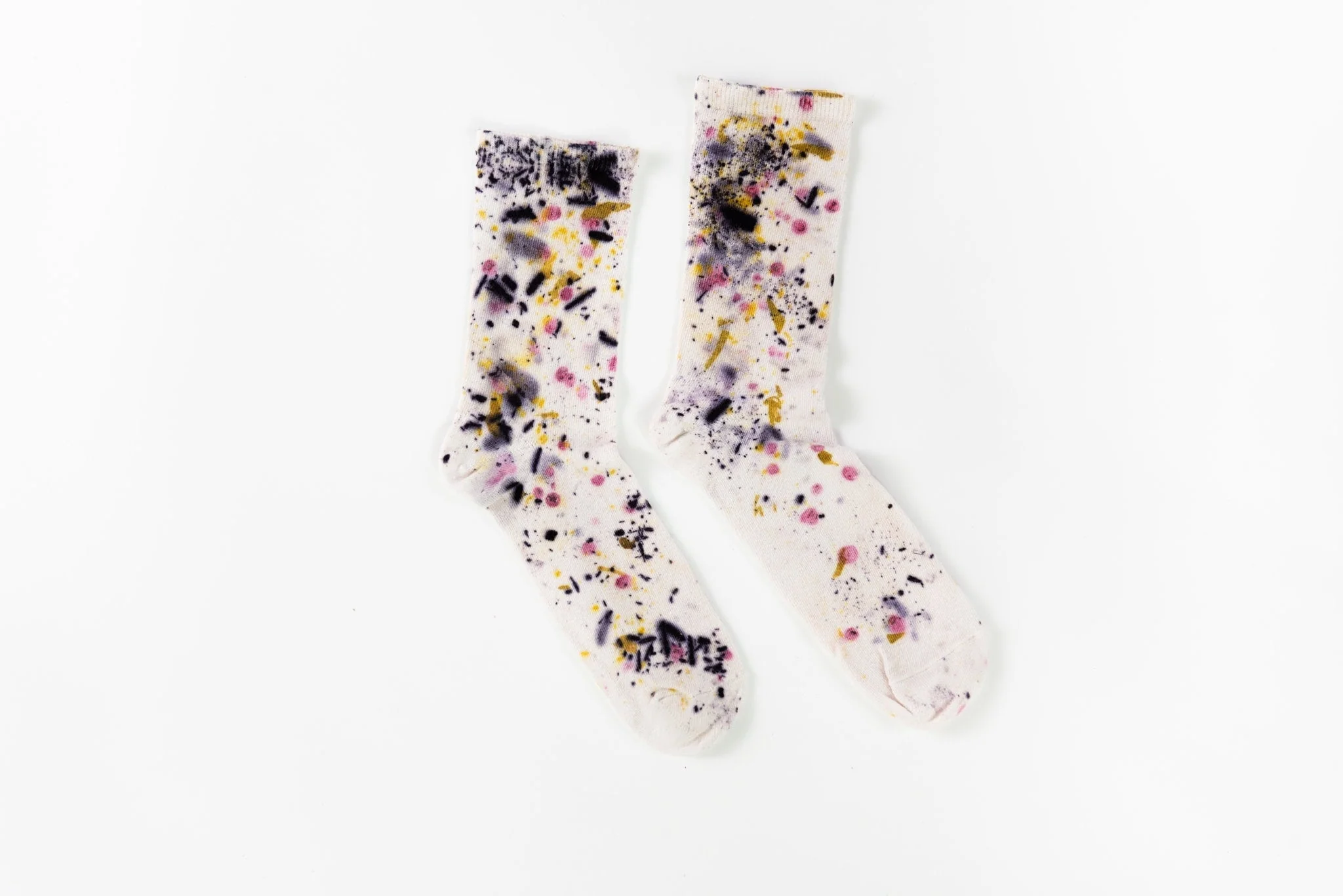 Abstract Bundle Dyed Cotton Crew Sock - Image 5