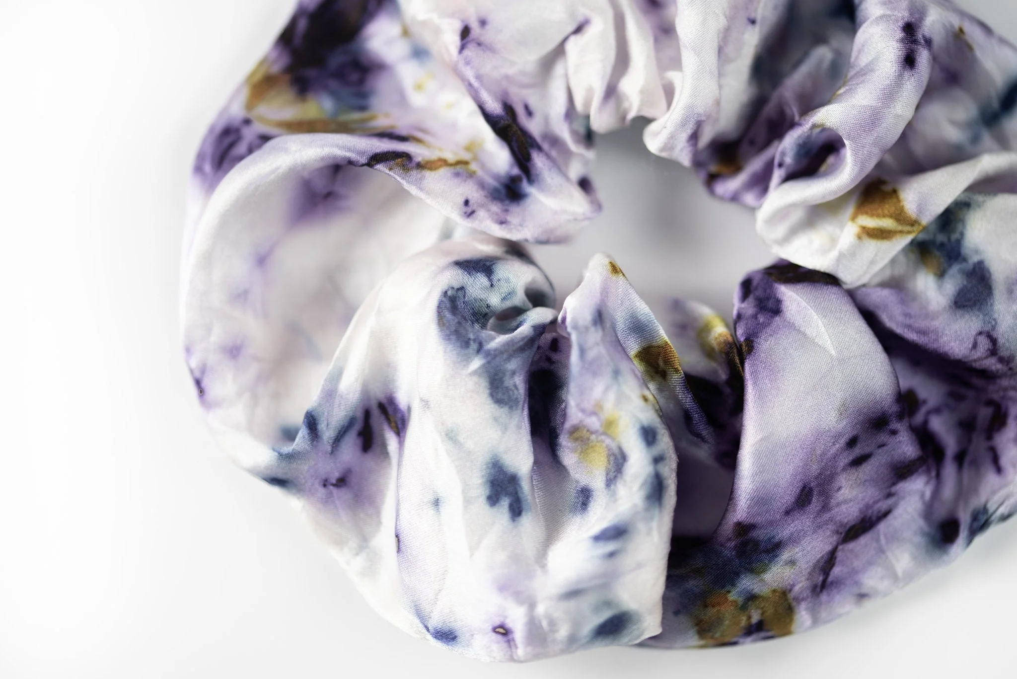 Botanically Dyed Silk Hair Scrunchie - Image 8