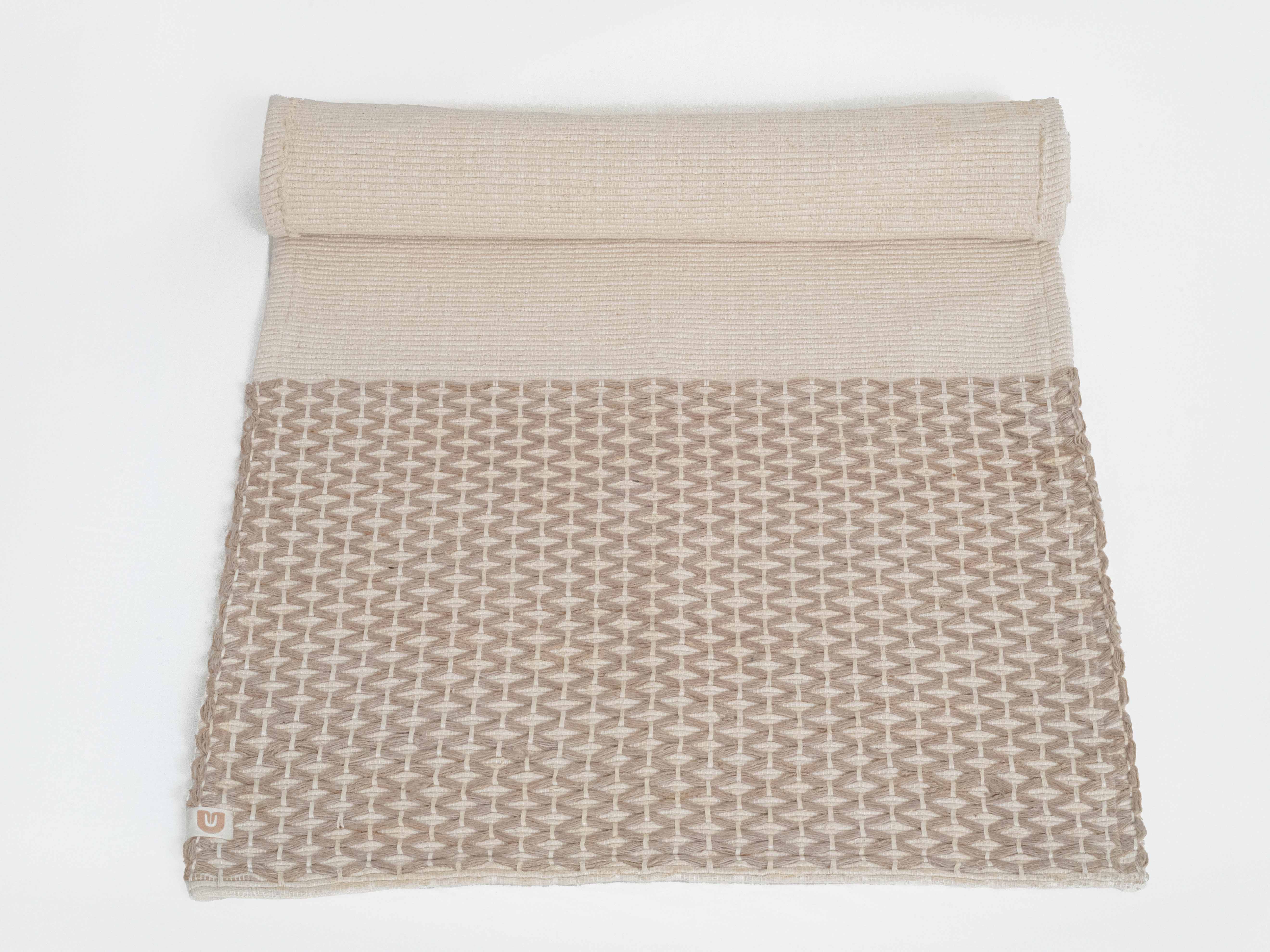 Diamond Yoga Mat - Clay & Cream 7mm - Image 5