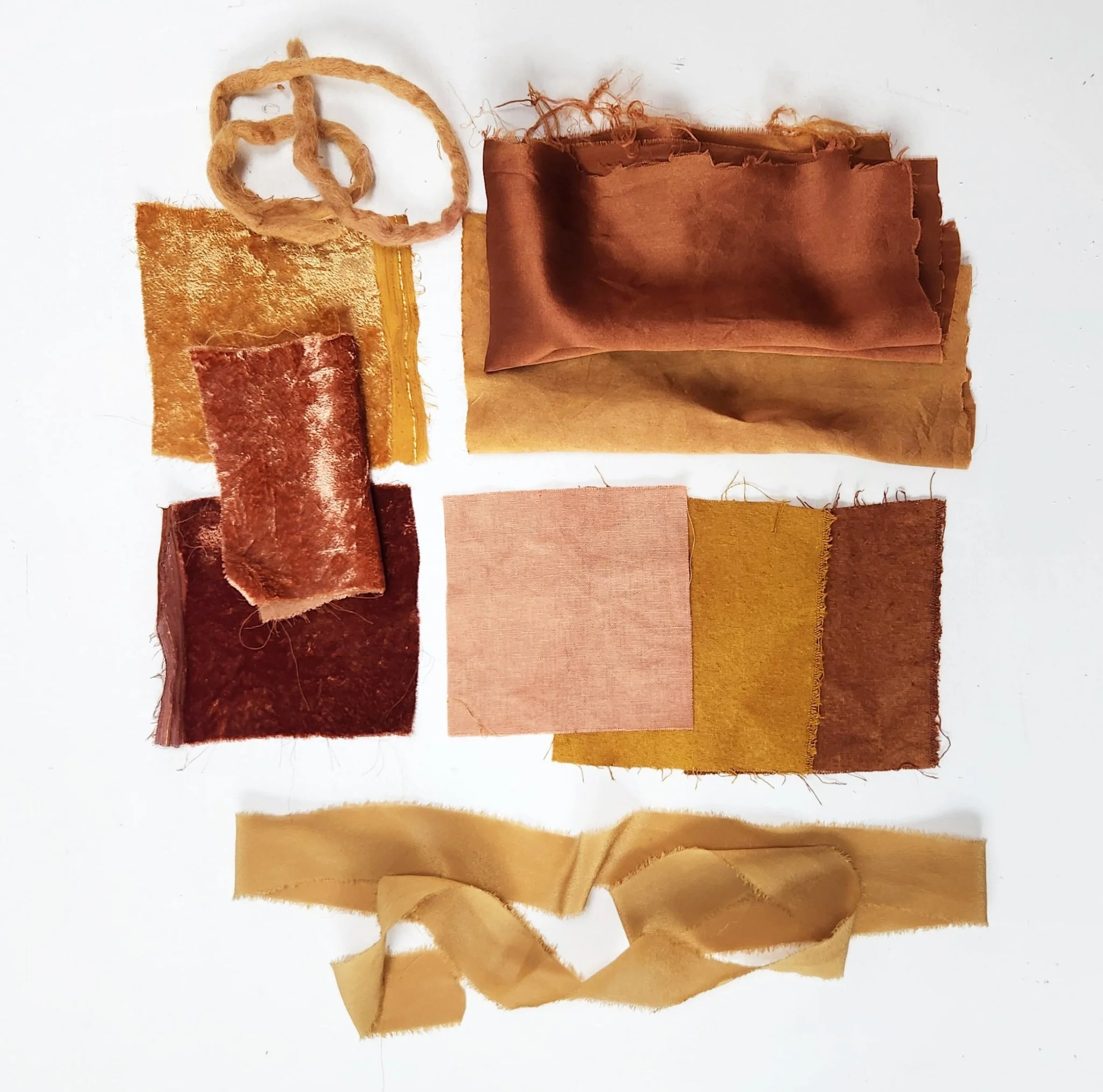 EARTH TONES Solid Botanically Dyed Silk Hair Scrunchie - Image 12