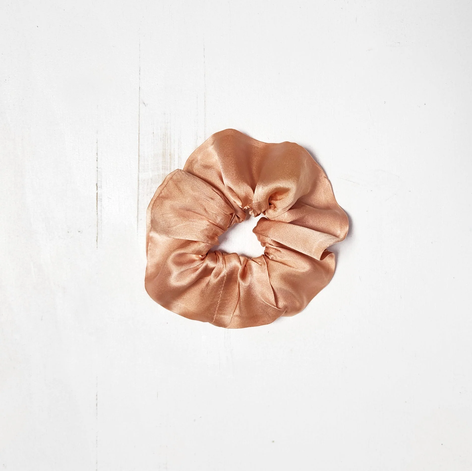 EARTH TONES Solid Botanically Dyed Silk Hair Scrunchie - Image 5