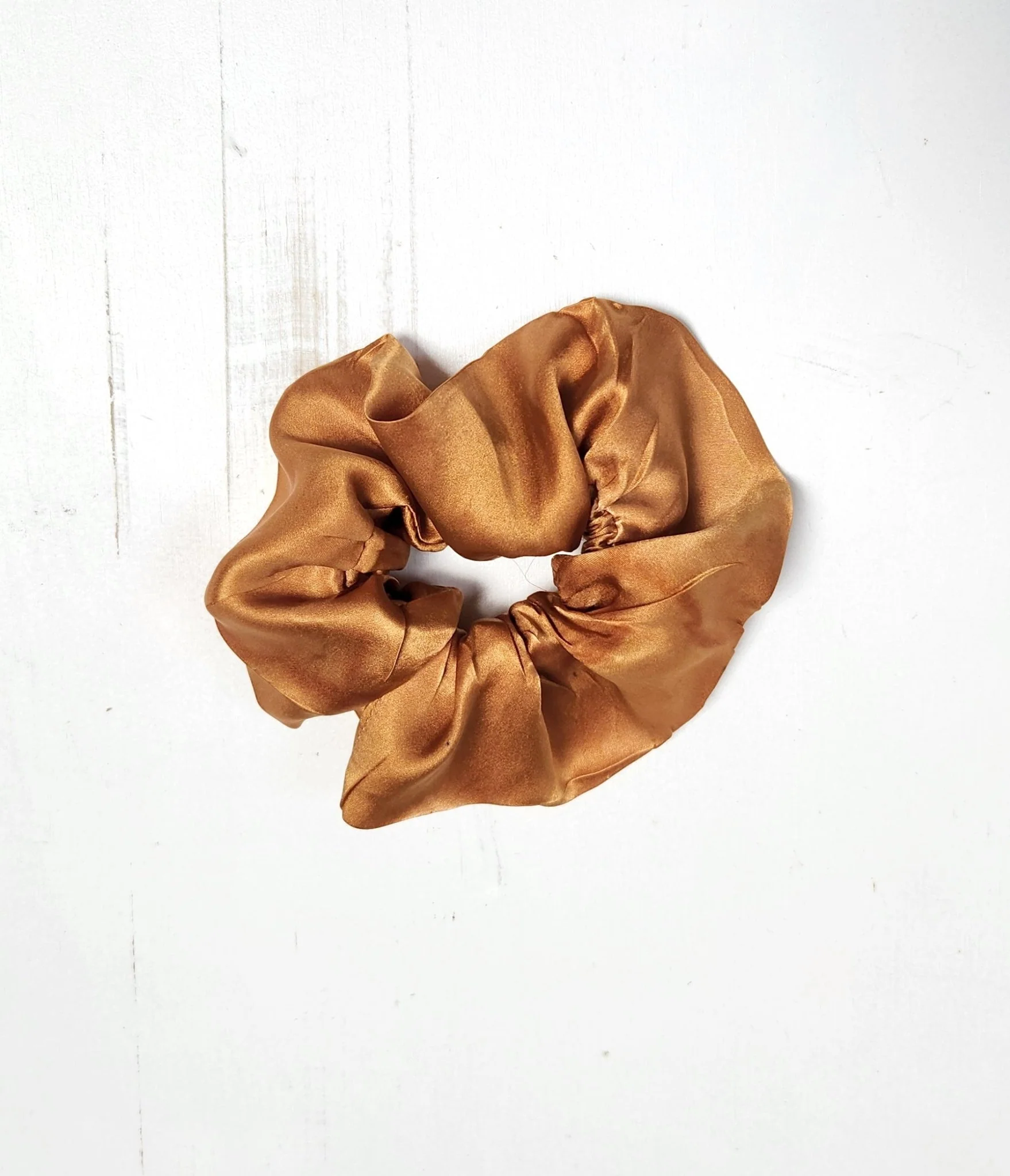EARTH TONES Solid Botanically Dyed Silk Hair Scrunchie - Image 6