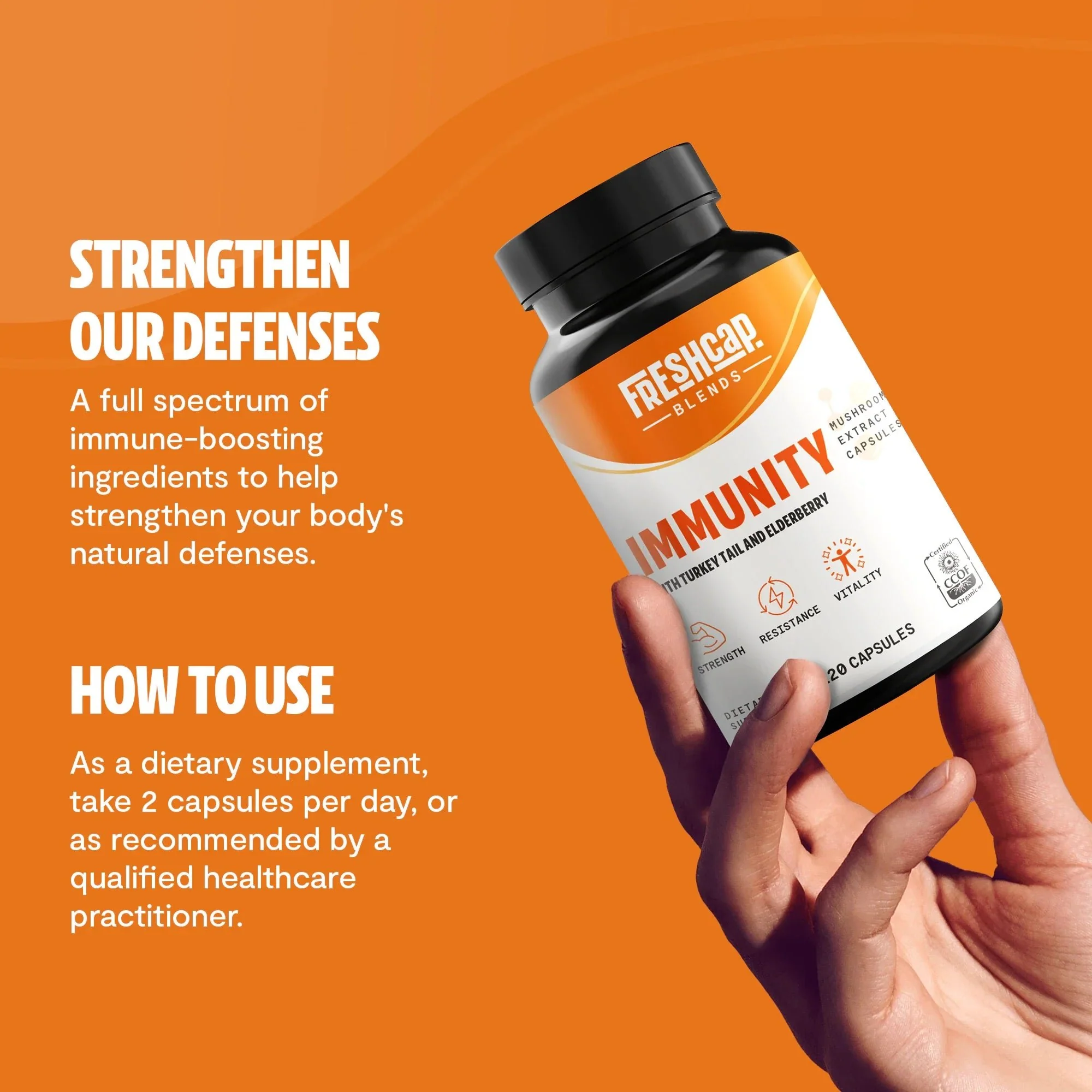 Immunity Blend Capsules, 120 count - Image 4