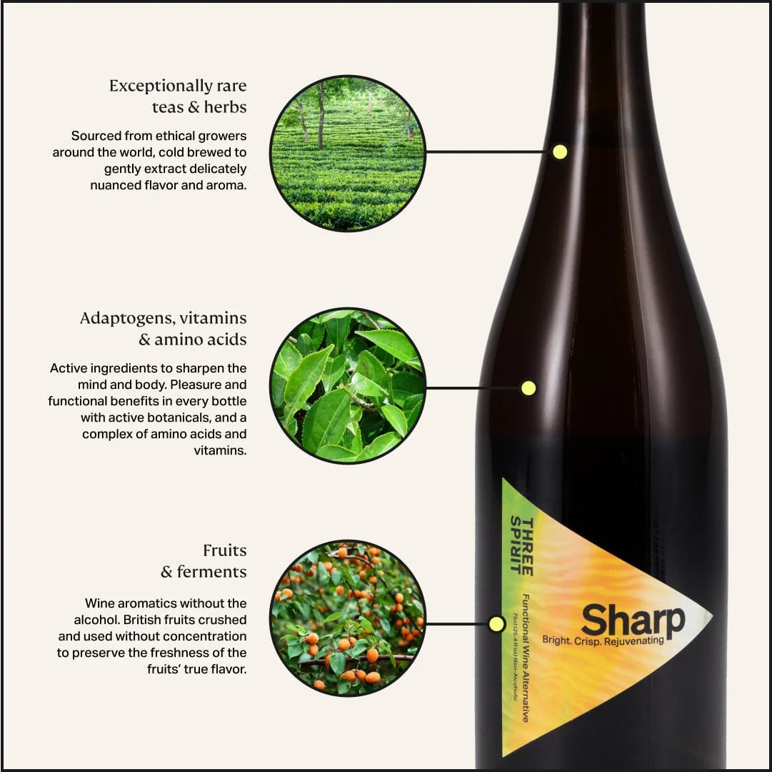 Sharp • Non-Alcoholic White Wine Alternative • Liquid Sunshine - Image 4